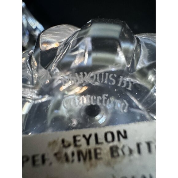 Vintage Cut Crystal Ceylon Marquis by Waterford Perfume Bottle w/Stopper 5.5 in - Picture 5 of 6